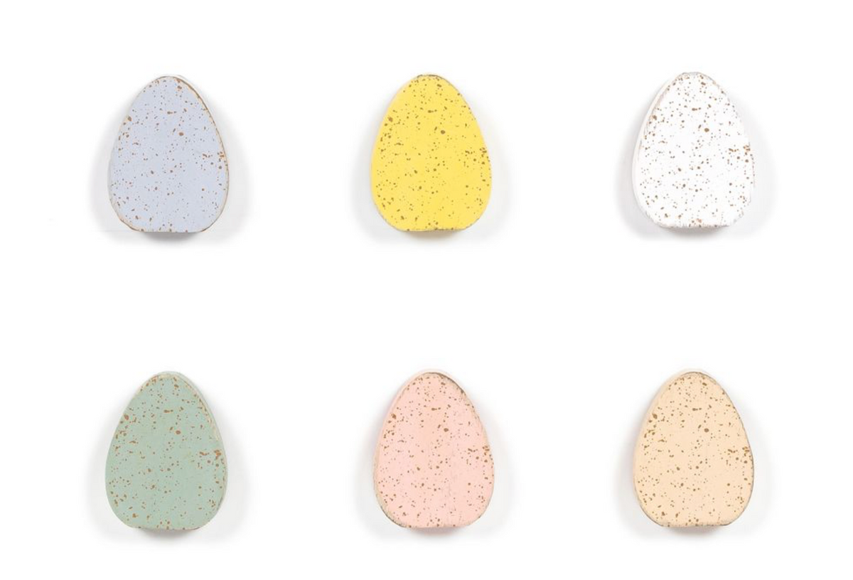 Robin Eggs| Multi Cottontail Collection | 1x2x.25 wood shapes set of six 35007