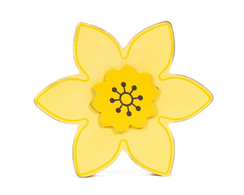 Daffodil | Bunnies &amp; Blooms Collection | chunky wood shape   35018