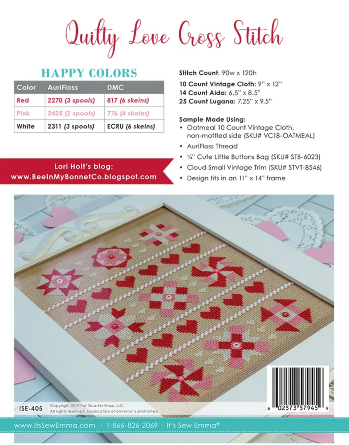 Quilty Love by Lori Holt of Bee in my Bonnet - PAPER Pattern