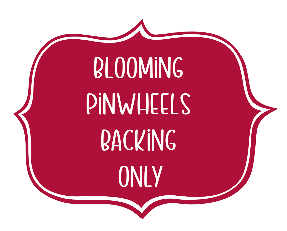 Blooming Pinwheels Backing Only