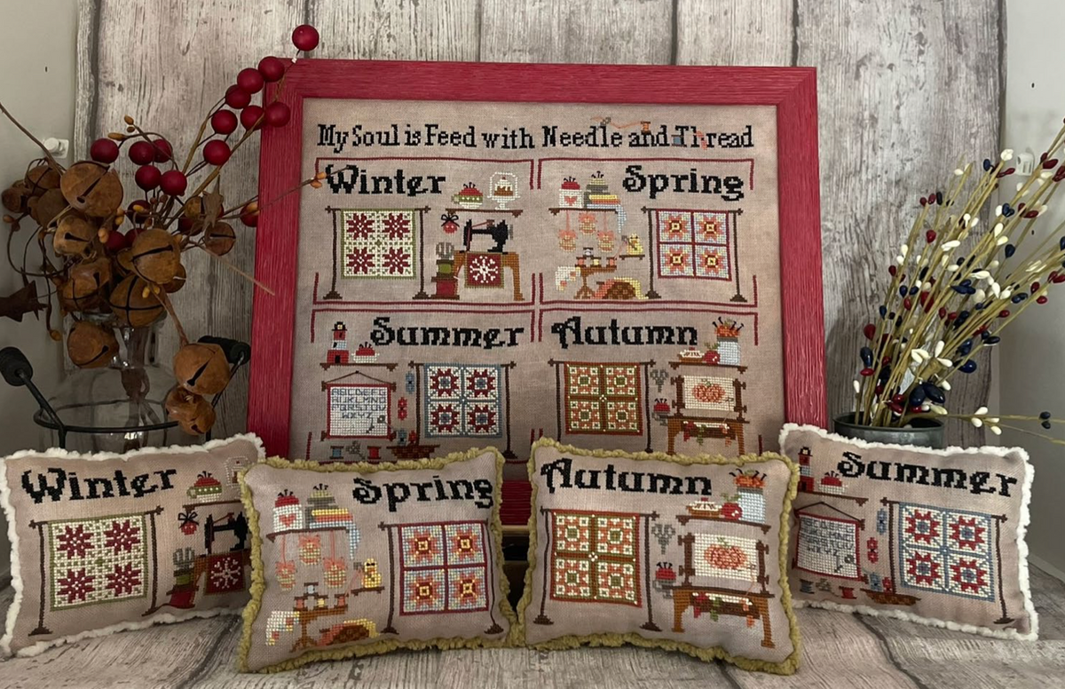 Pre-Order - Needle &amp; Thread Seasons Pillows: Summer by Mani di Donna - Paper Pattern