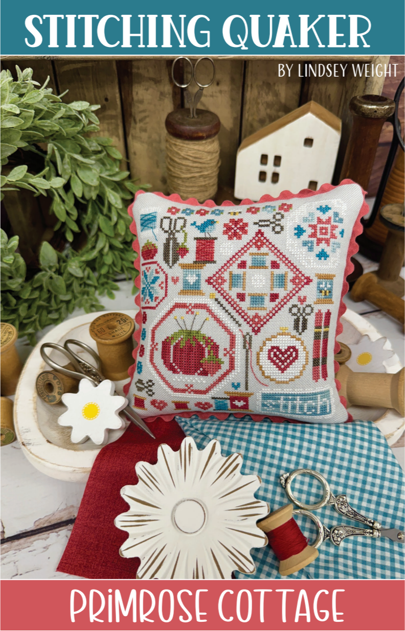 Bundle of 3 New Primrose Cottage Releases: Stitchings Rules, Stitching Quaker, &amp; Stitching Quilt