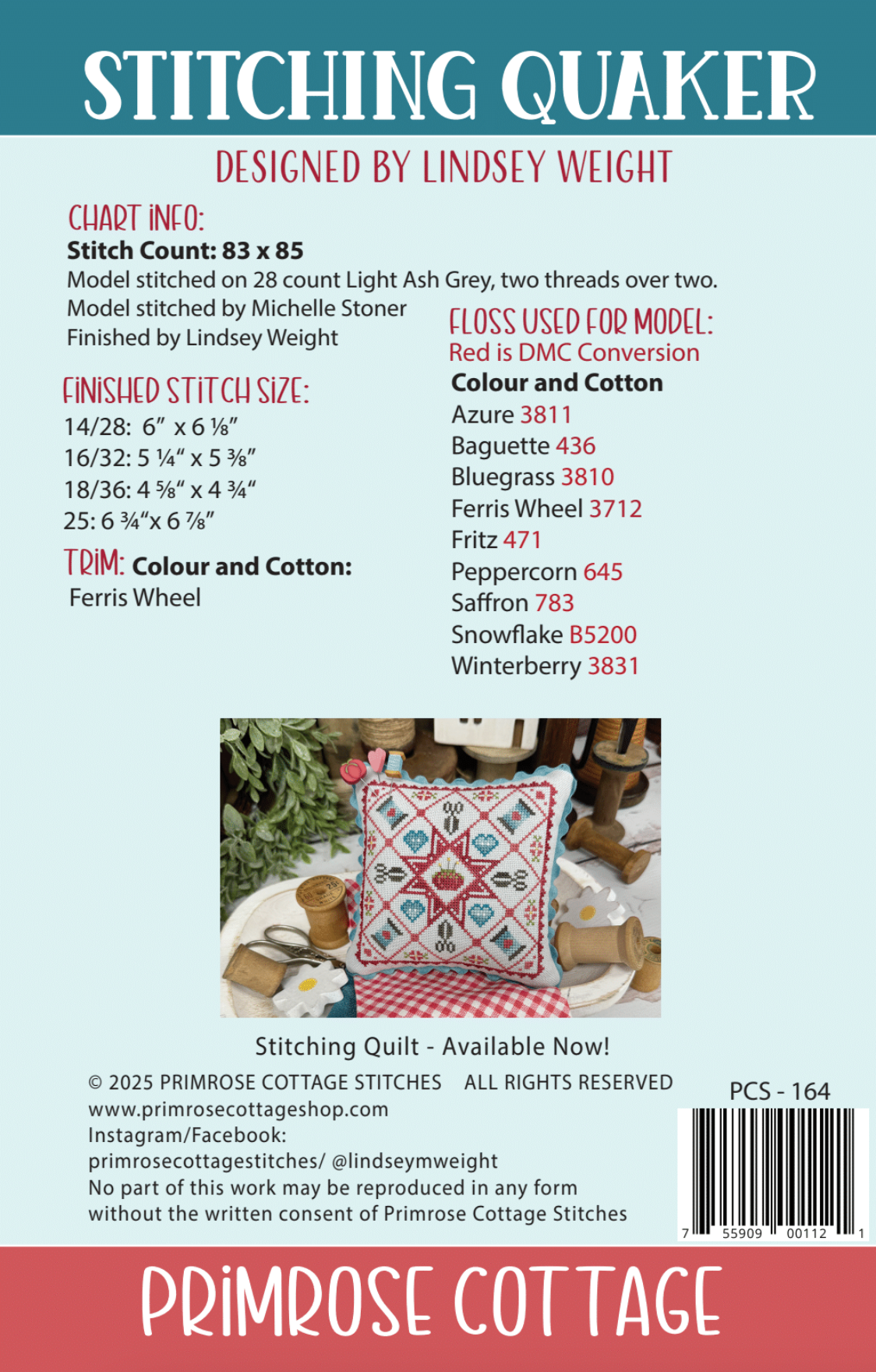 Master Floss Pack for Stitching Rules, Stitching Quaker, &amp; Stitching Quilt
