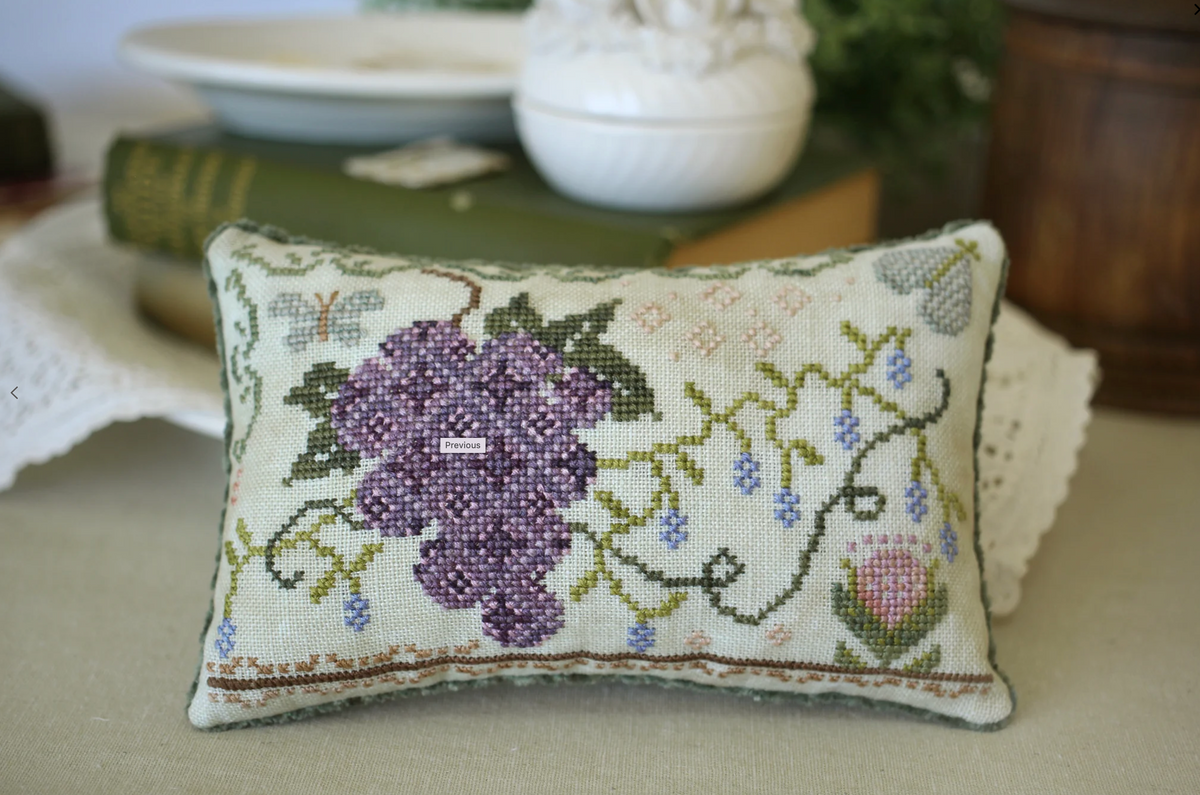 Vineyard Faire Cross Stitch by October House Fiber Arts - Paper Pattern
