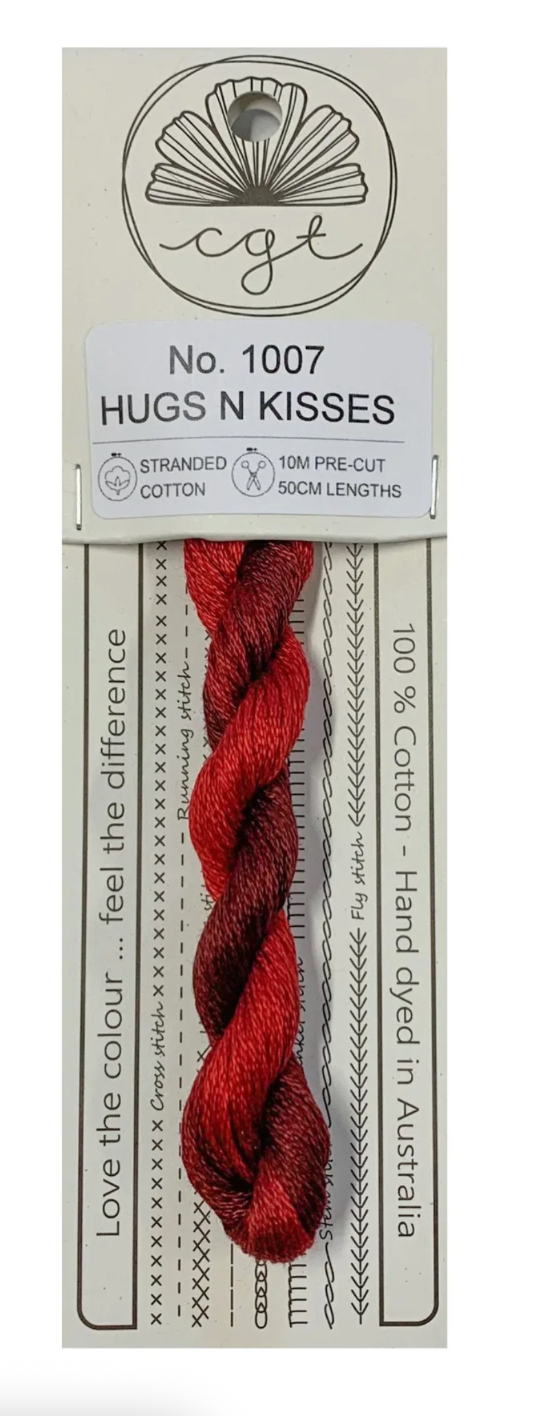 Hugs N Kisses Stranded - Cottage Garden Threads Cotton Floss #1007