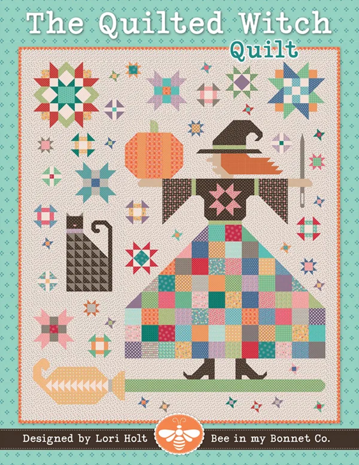 The Quilted Witch Quilt Pattern by Lori Holt of Bee in My Bonnet - PAPER Pattern