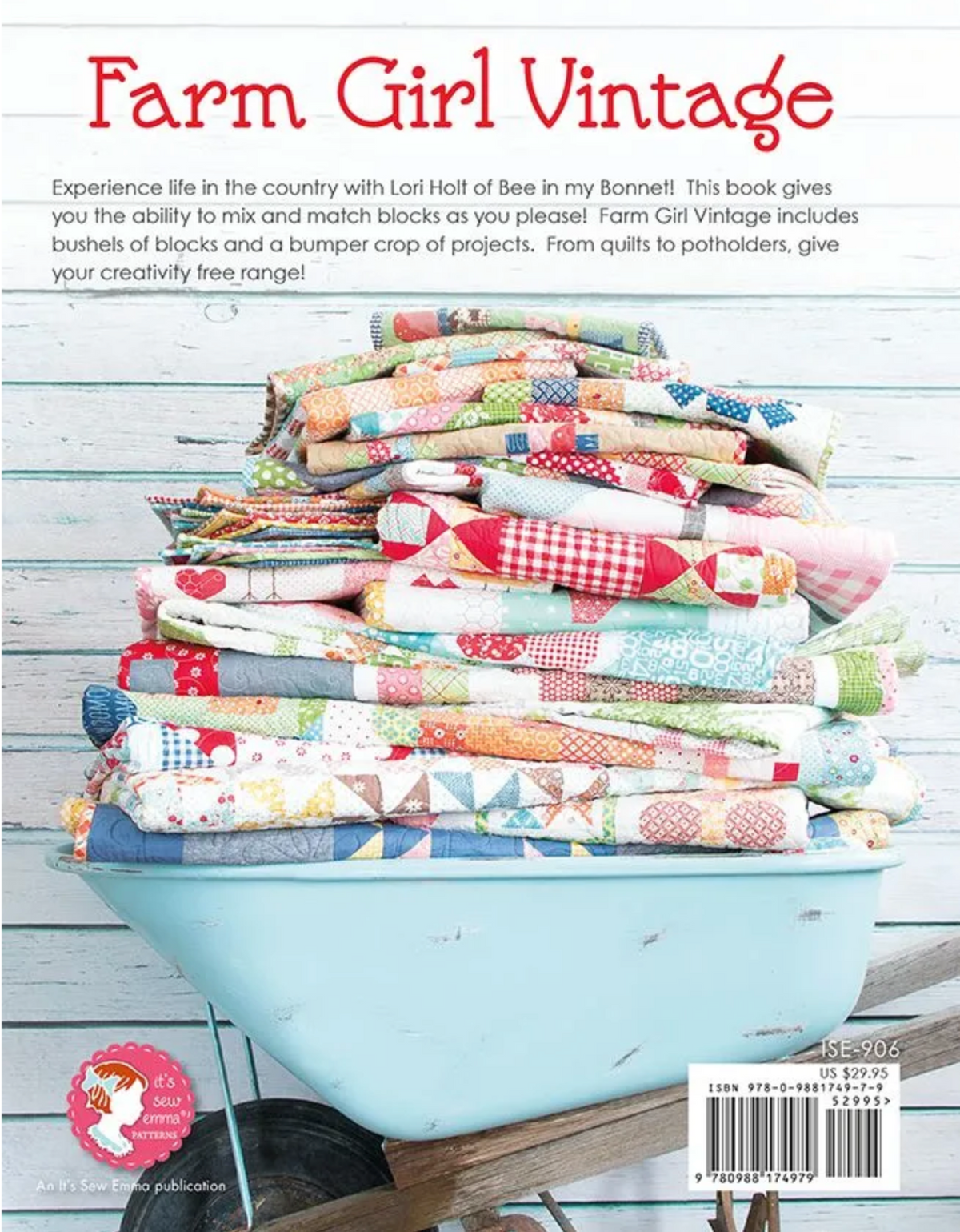 Farm Girl Vintage Quilt Book Lori Holt of Bee in my Bonnet Co.