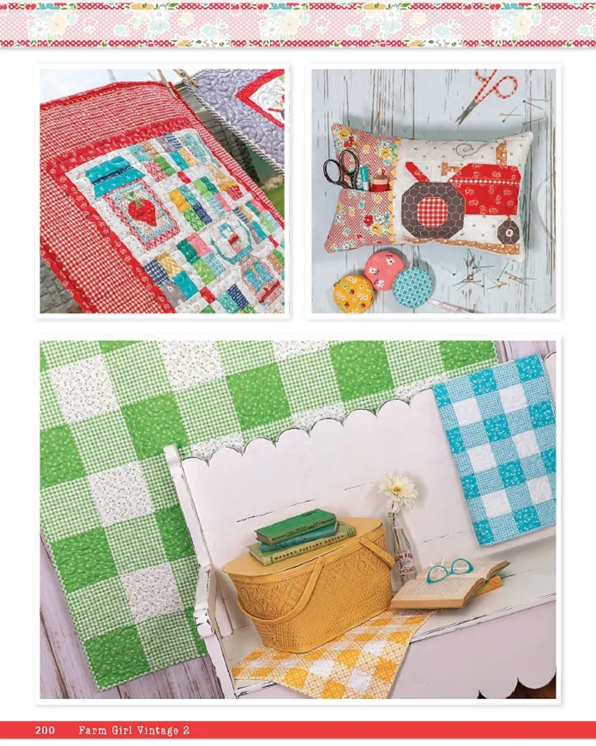 Farm Girl Vintage 2 Quilt Book by Lori Holt of Bee in my Bonnet Co.