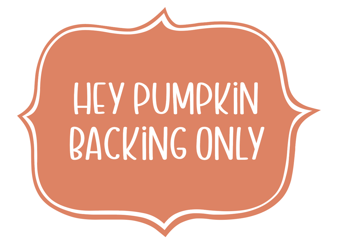 Pumpkin Patch Backing ONLY
