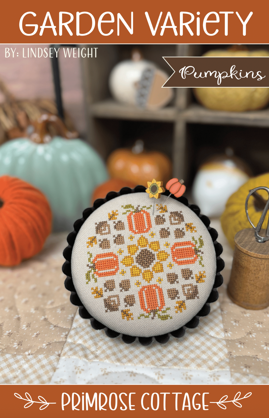 Garden Variety Pins: Pumpkin &amp; Sunflower by Just Another Button Company