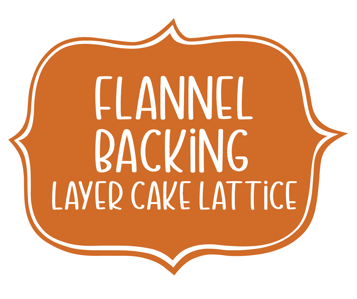 Layer Cake Lattice {I Love Fall Most of All} Flannel Backing ONLY