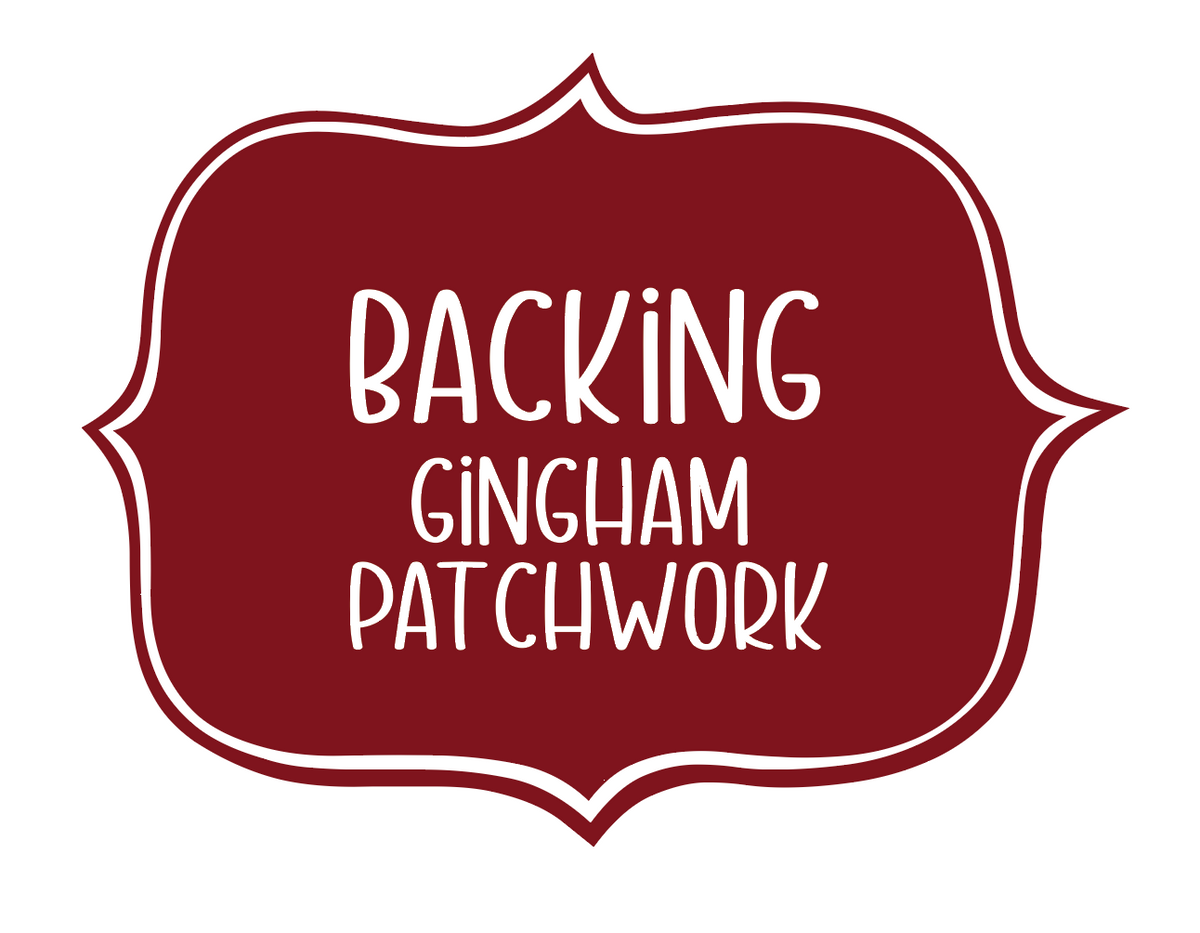 Christmas Gingham Patchwork Backing ONLY