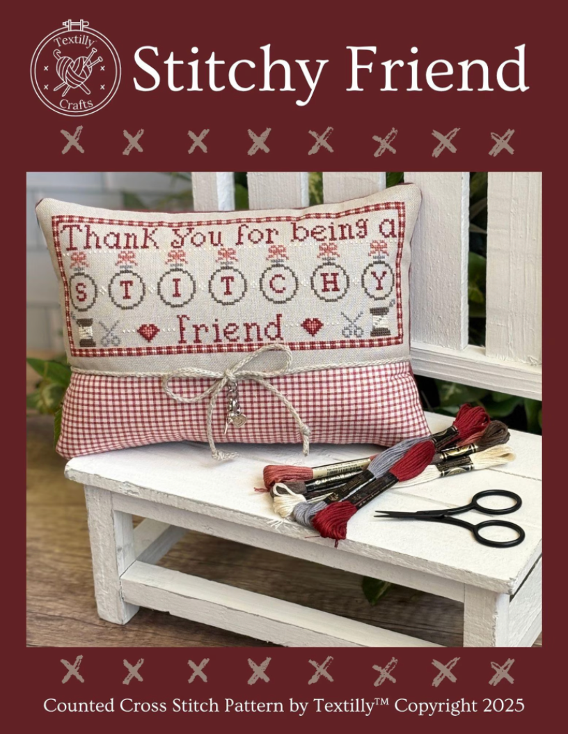 Stitchy Friend Cross Stitch by Textilly Crafts - Paper Pattern