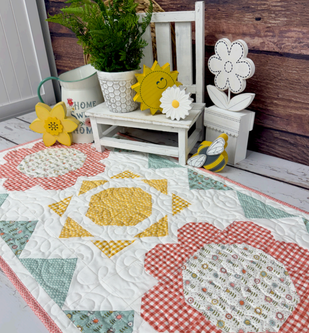 Summer Sun Quilt Kit Using Lucky by Sweetwater for Moda Fabrics