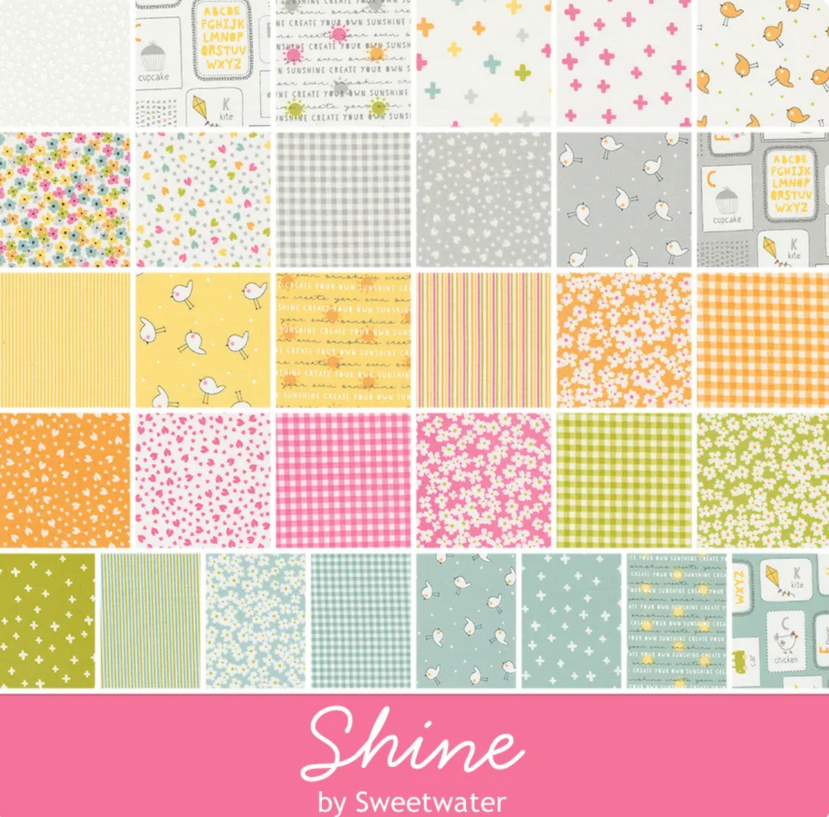 Shine Mini Charm Pack 2.5" - 42 Precut Pieces