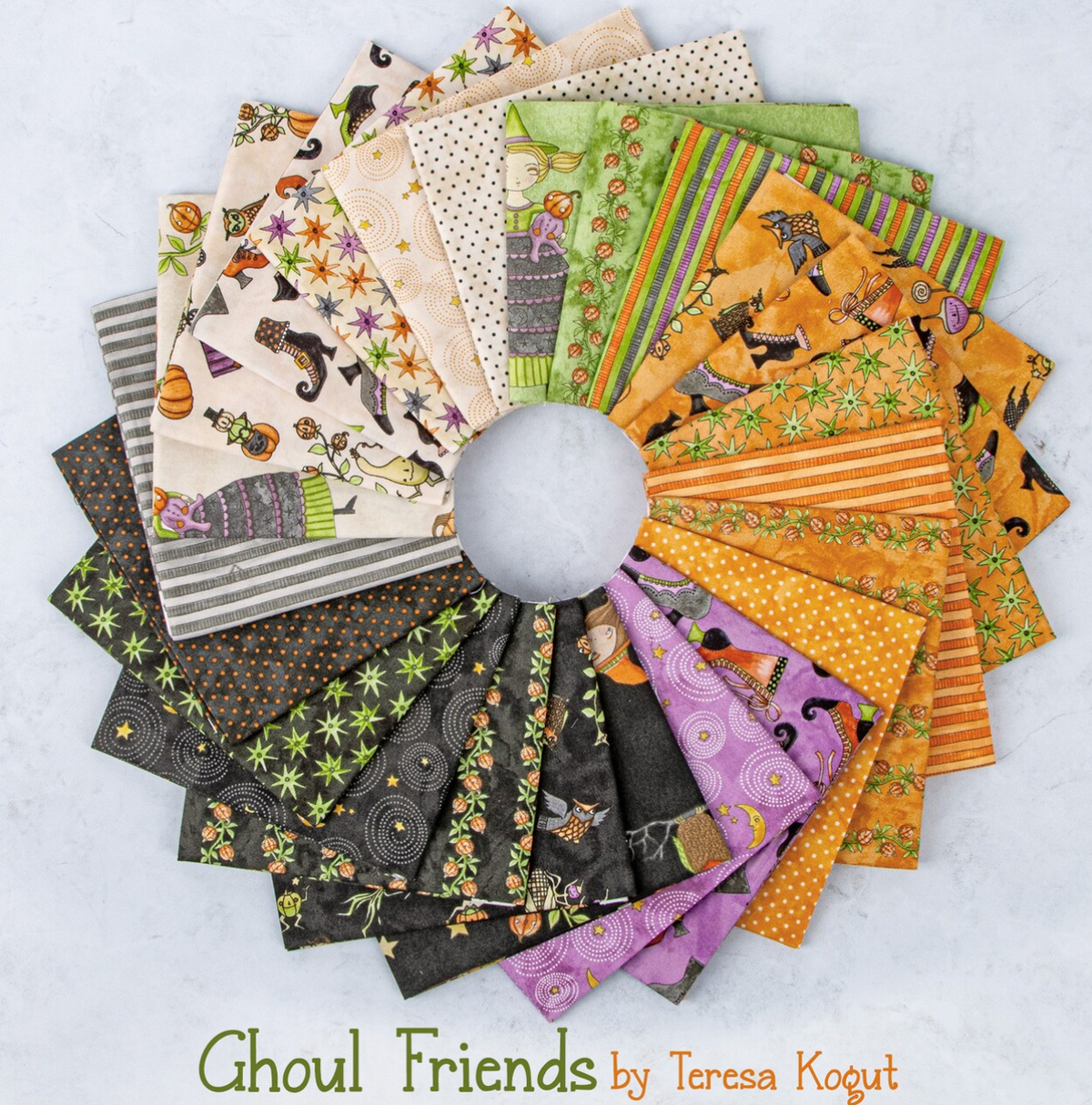 Ghoul Friends 2.5" Jelly Roll by Teresa Kogut for Riley Blake