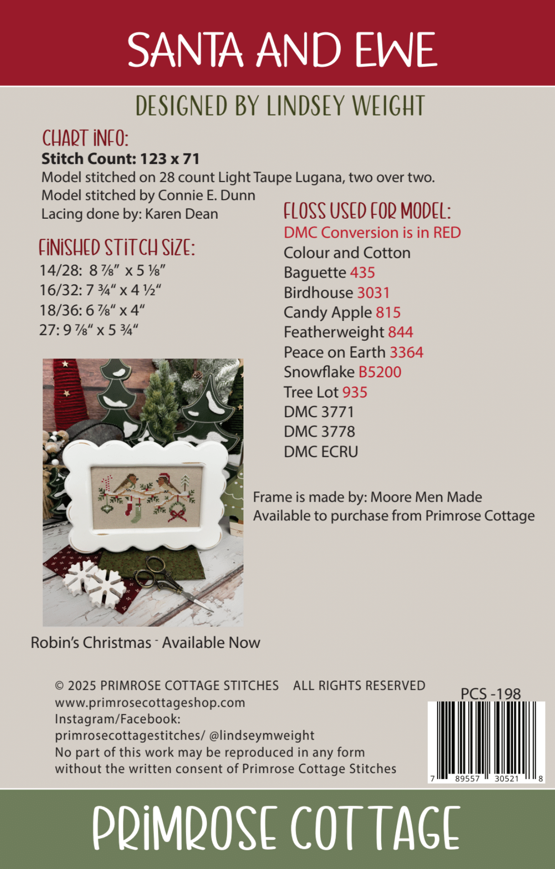 Master Floss Pack for Merry Mouse, Robin's Christmas, & Santa and Ewe
