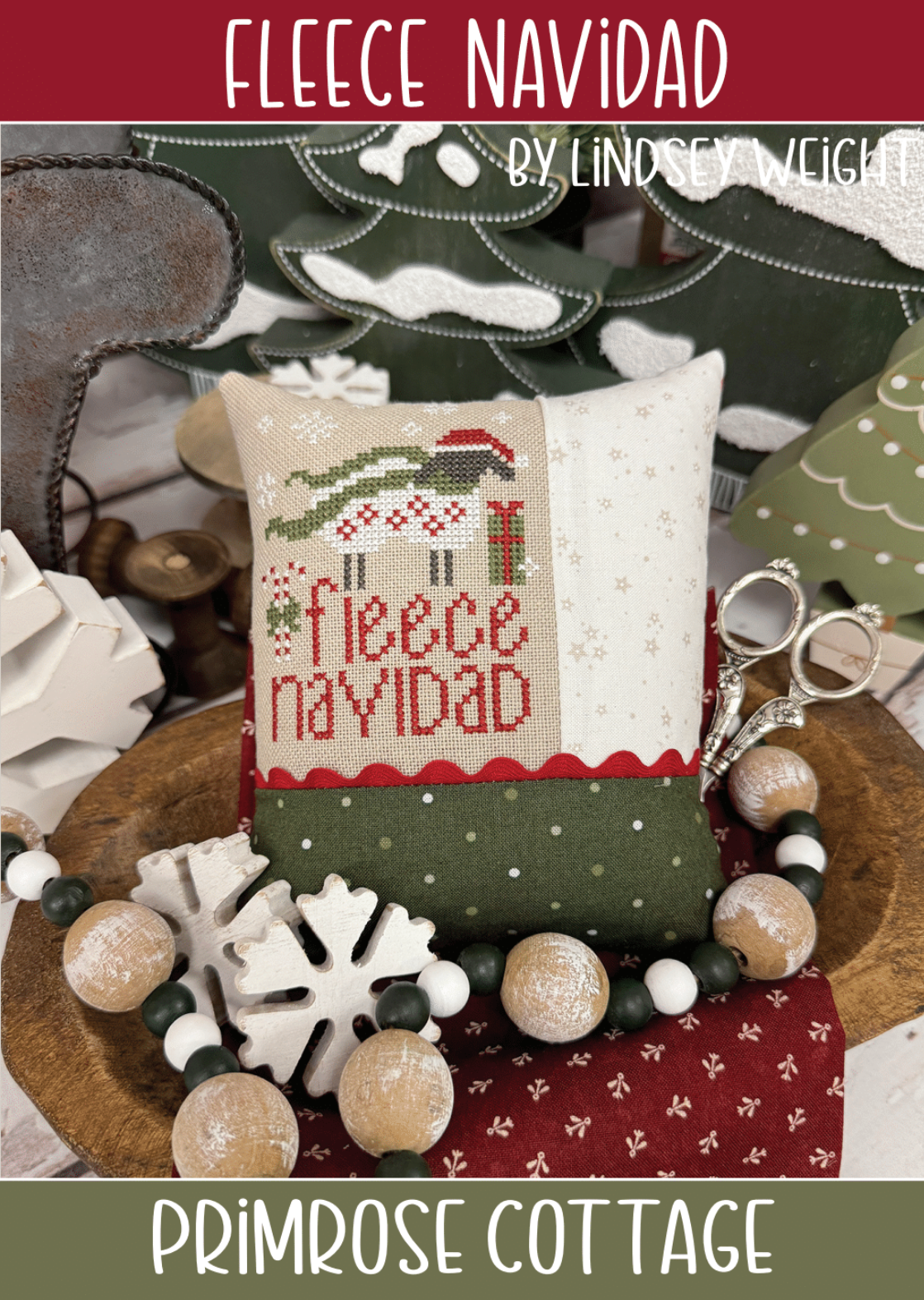 Fleece Navidad & Happy Christmas Geese Floss Pack ONLY by Primrose Cottage