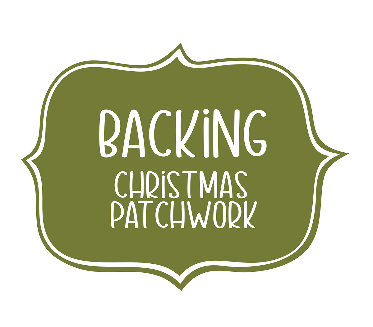Christmas Patchwork Backing ONLY