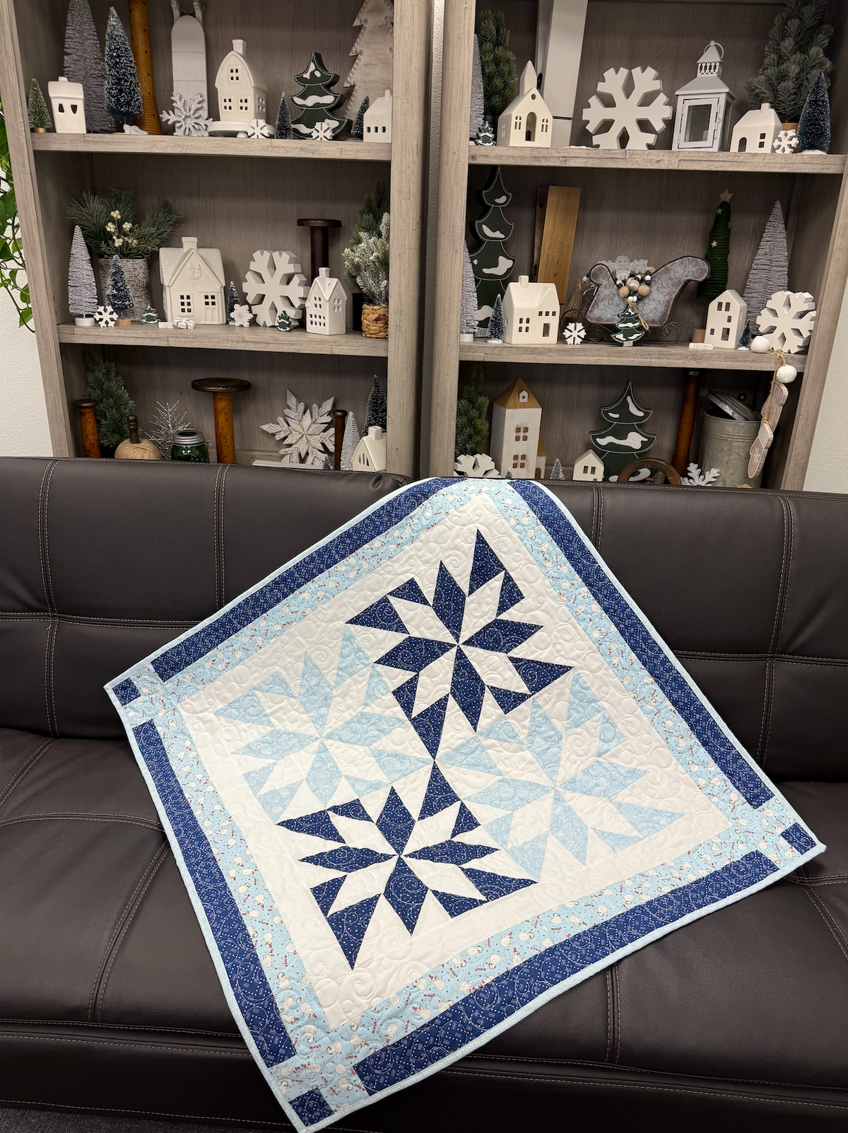 Jack Frost Quilt Kit using Hand-Picked Fabrics by Primrose Cottage