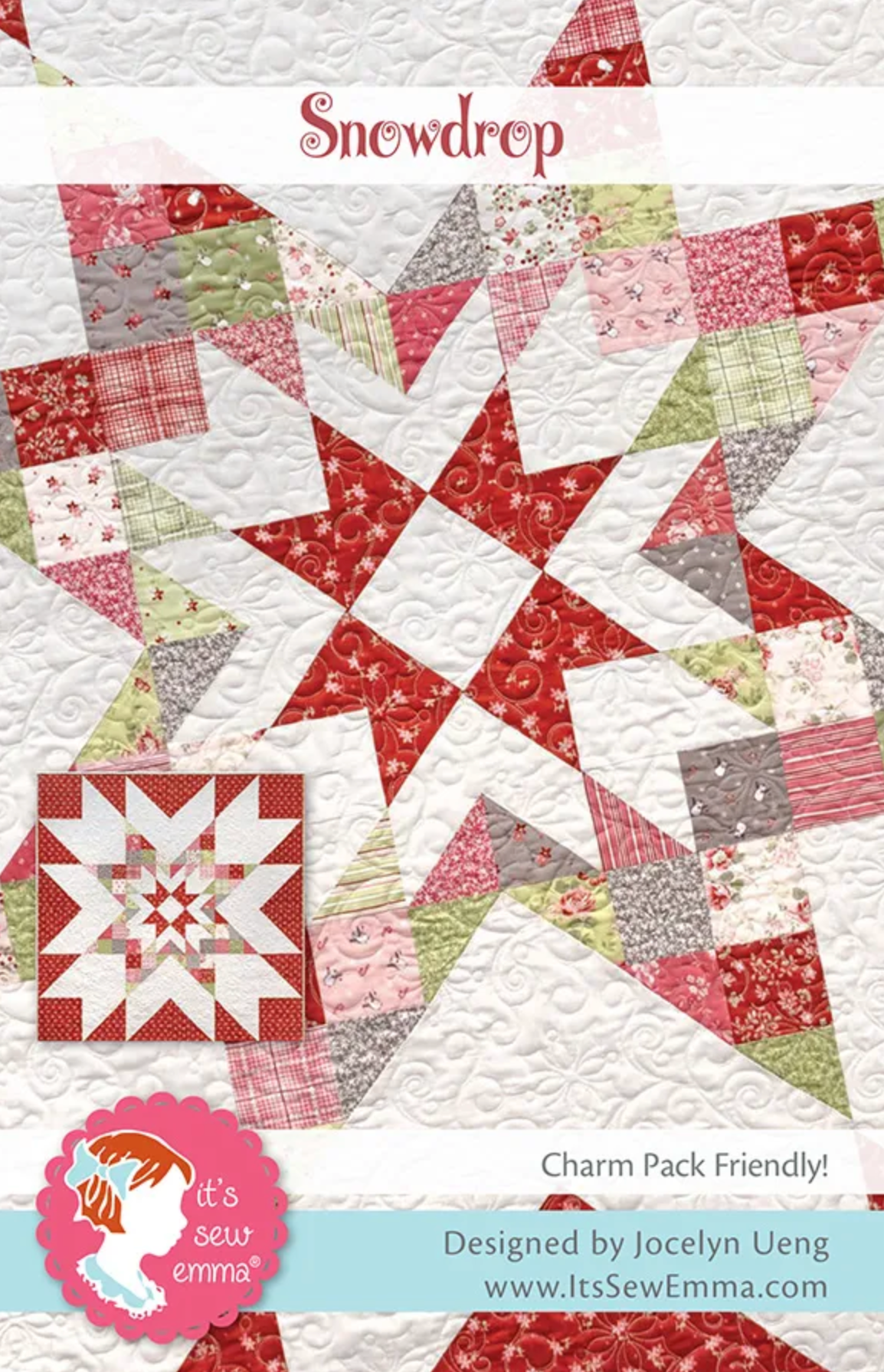 Snowdrop Quilt Pattern by Jocelyn Ueng - Paper Pattern
