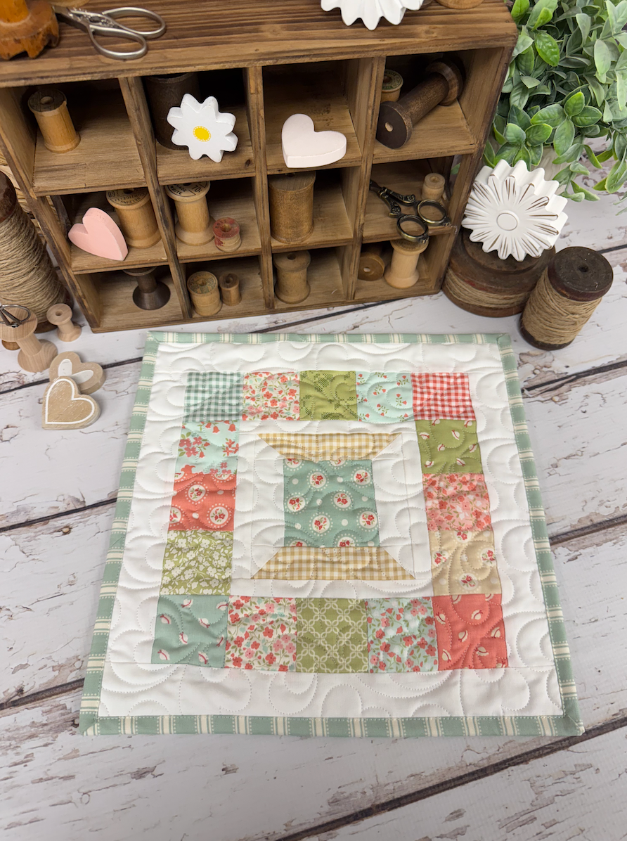 S is for Spool Quilt Kit Using Sunbonnet by My Sew Quilty Life for Moda Fabrics