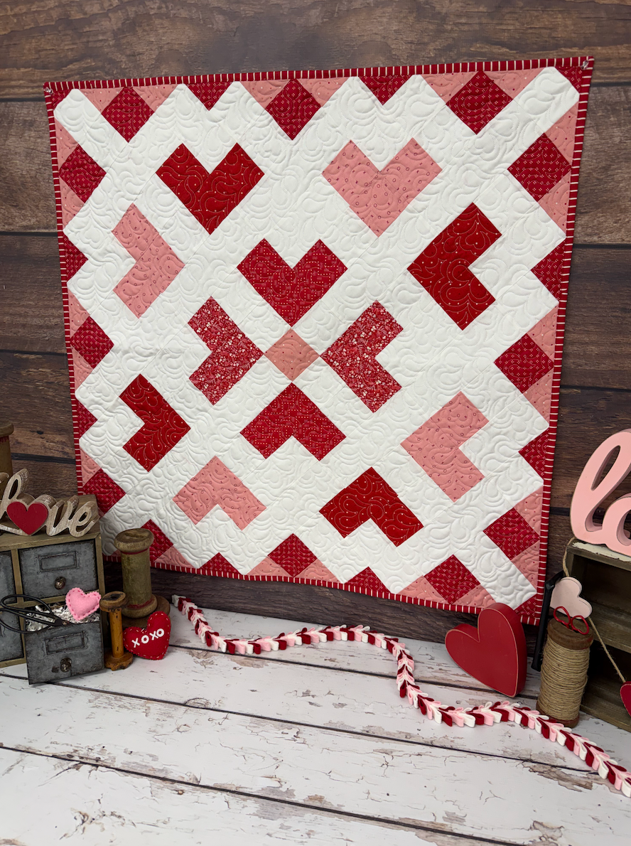 Lovely Lattice Quilt Kit Using Hand Picked Fabric by Primrose Cottage