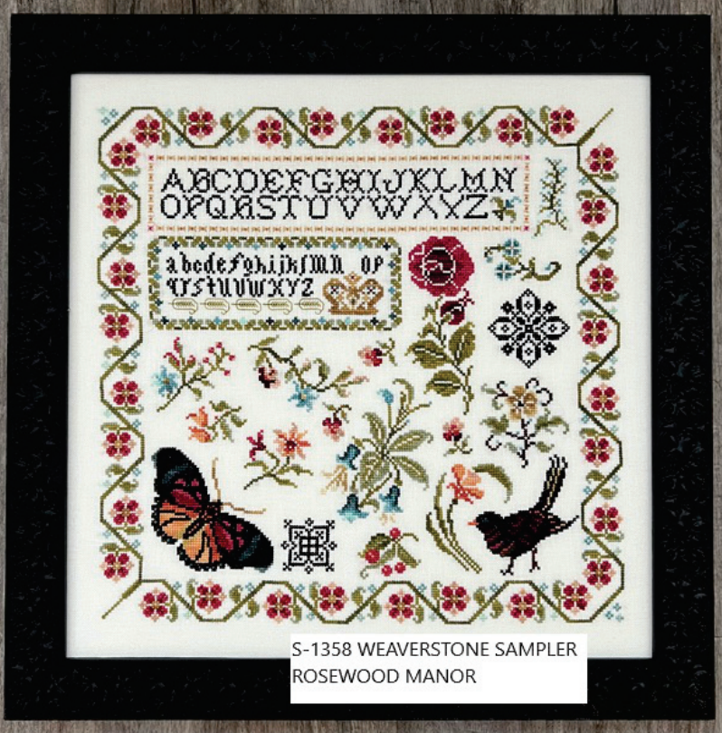 PRE-ORDER - Weaverstone Sampler Cross Stitch by Rosewood Manor - Paper Pattern