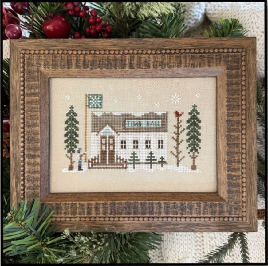 Town Hall Cross Stitch by Little House Needleworks - Paper Pattern