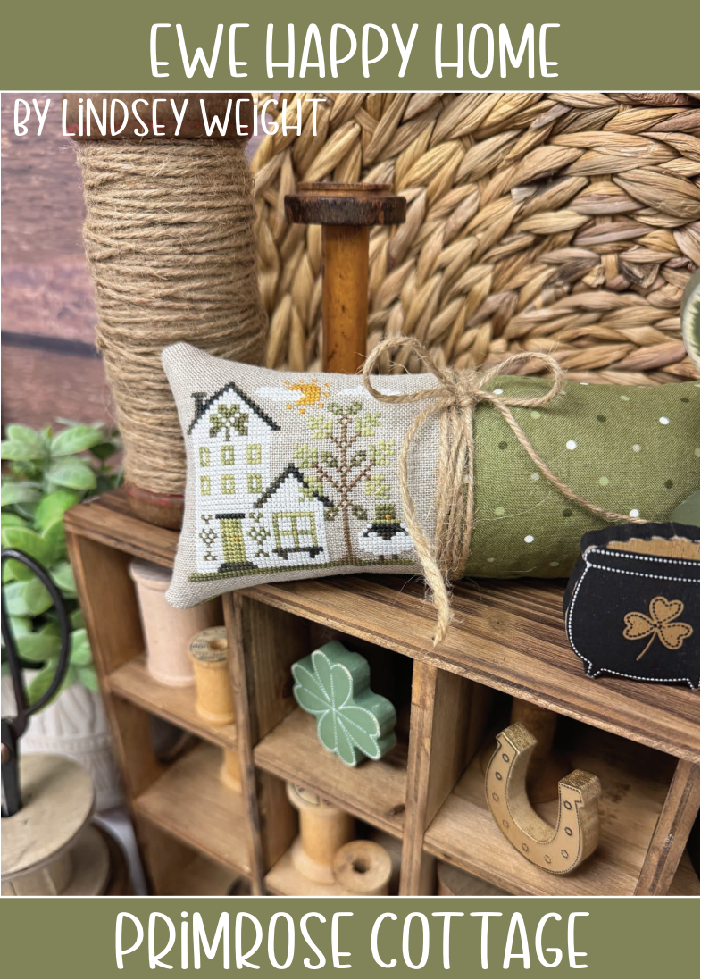 Ewe Happy Home Cross Stitch by Lindsey Weight of Primrose Cottage - PDF Pattern