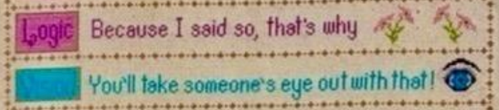 PRE-ORDER - Things I Learned Growing Up #3 Cross Stitch by Pickle Barrel Designs - Paper Pattern