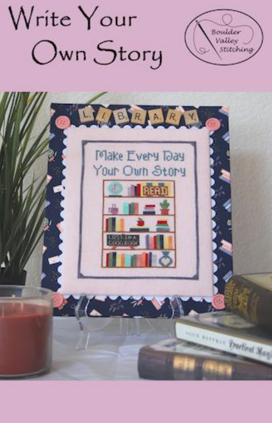 PRE-ORDER - Write Your Own Story Cross Stitch by Boulder Valley Stitching - Paper Pattern