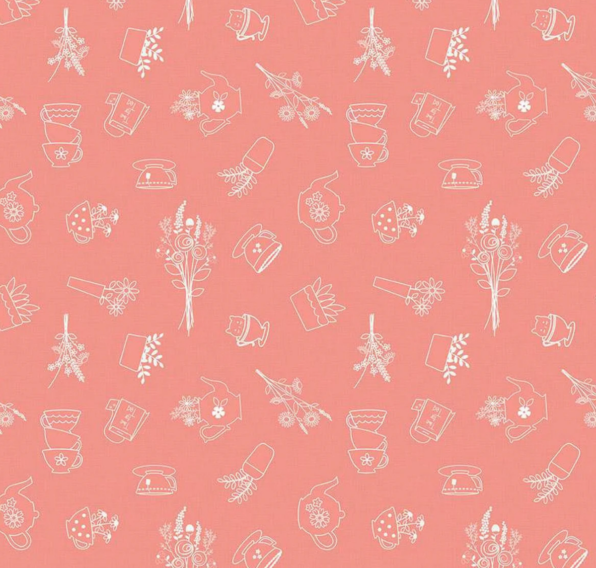 Afternoon Tea | C14031 | Sketches - Salmon