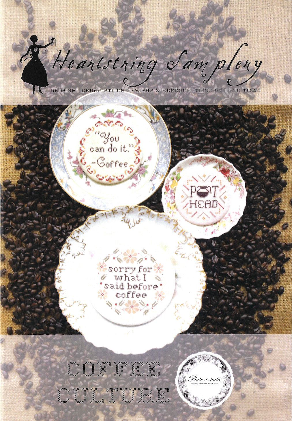 Coffee Culture Cross Stitch by Heartstring Samplery - Paper Pattern