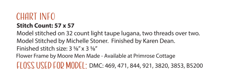 Garden Variety Floss Pack Only for Dragonfly, Carrots, Mushroom, Ladybug
