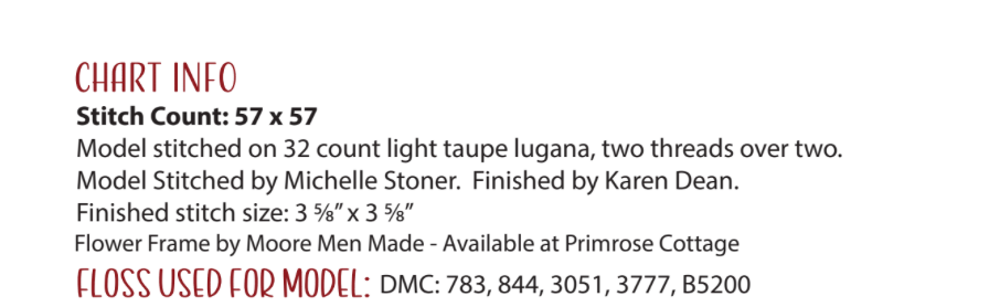 Garden Variety: Ladybug Cross Stitch by Lindsey Weight of Primrose Cottage - PDF Pattern