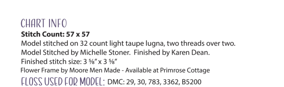 Garden Variety Floss Pack Only for Dragonfly, Carrots, Mushroom, Ladybug
