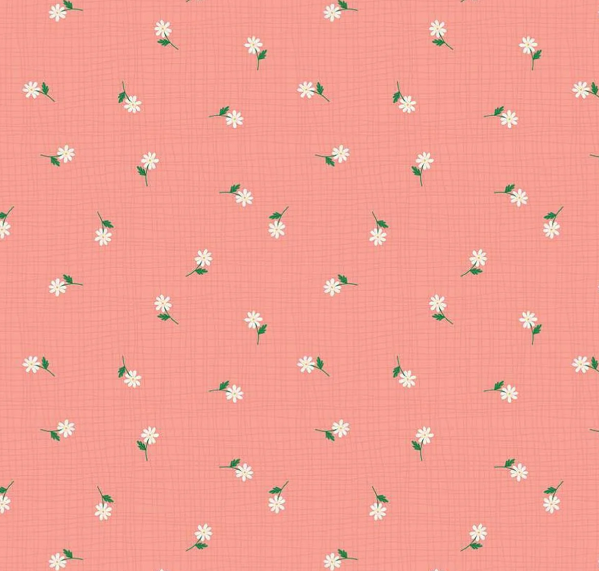 Stay Wild | C15214 | Grid Flowers - Coral