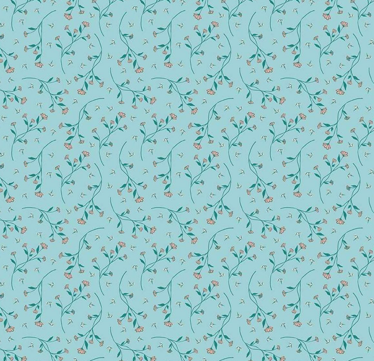 Melody | C15144 | Vines - Aqua