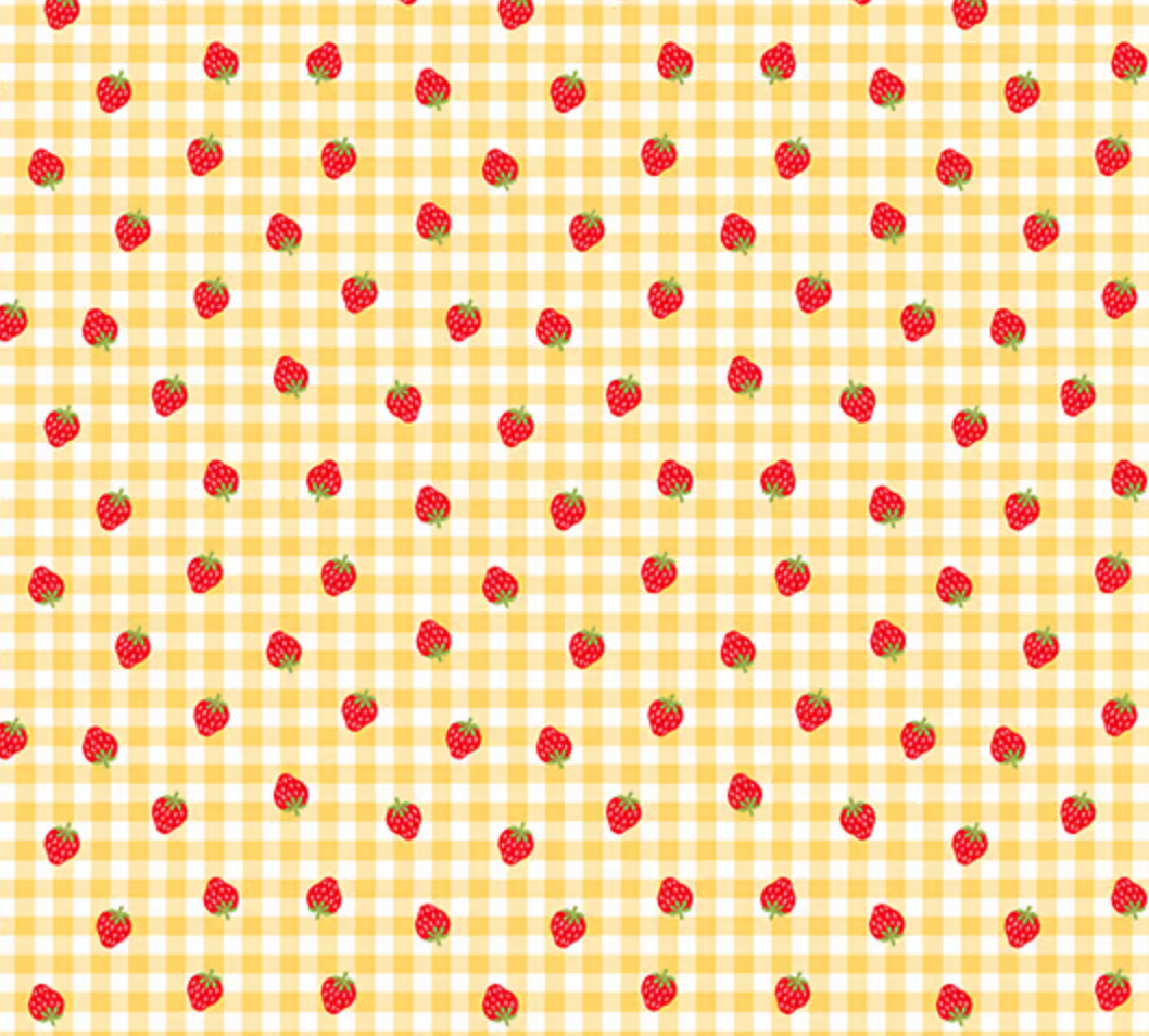 Strawberry Honey | A-1156-Y | Strawberry Gingham - Yellow