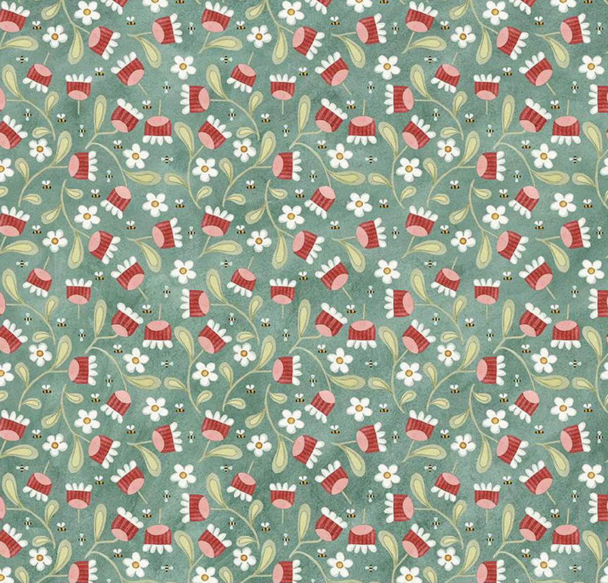Hop Hop Hooray! | C14274 | Blooms & Bees - Teal