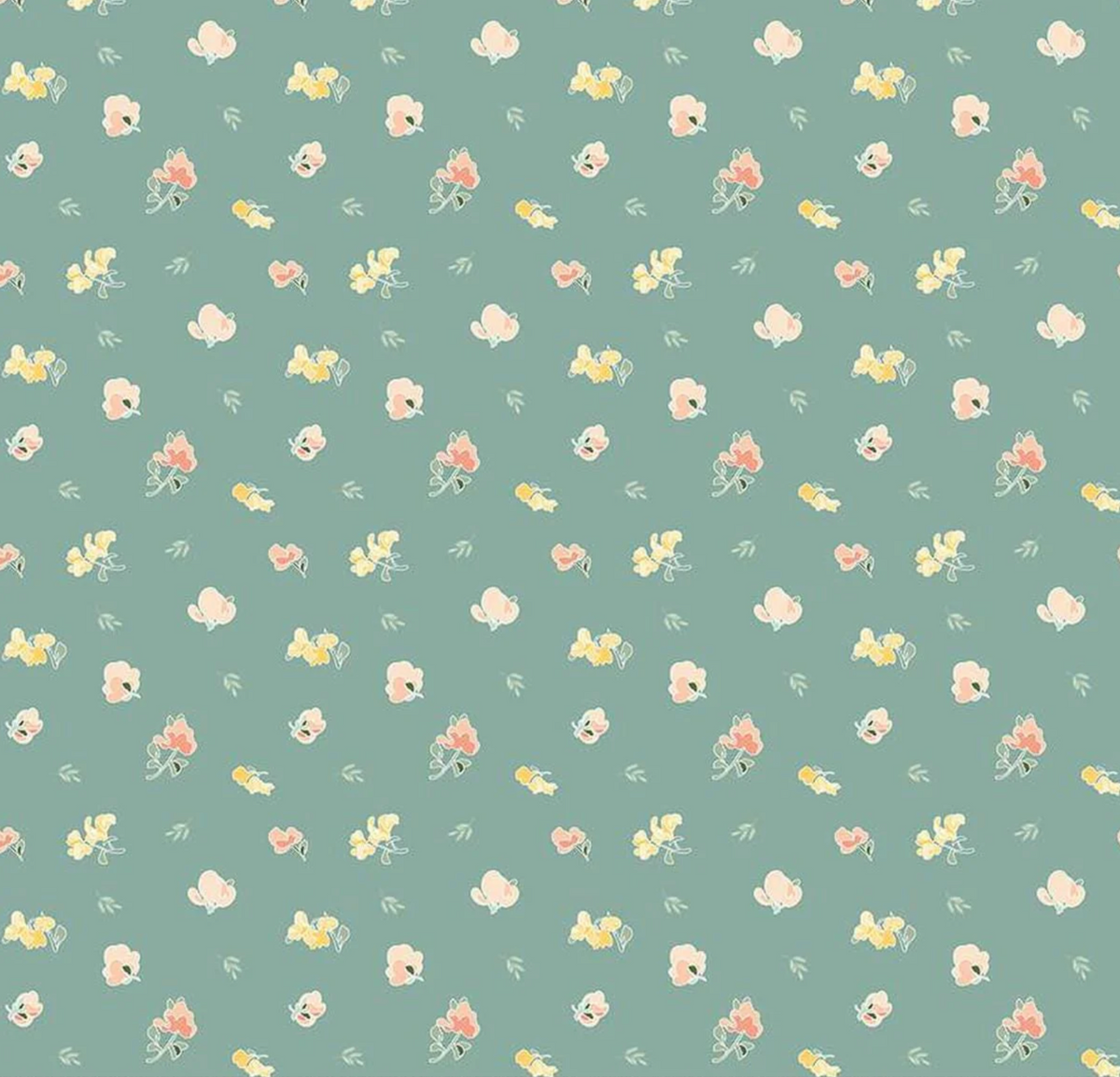 New Beginnings | C15752 | Sweet Peas - Teal