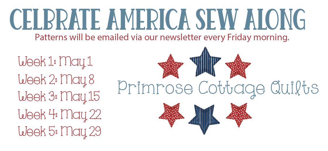 Celebrate America Mystery Sew Along Using Independence Day by Sweetwater for Moda Fabrics