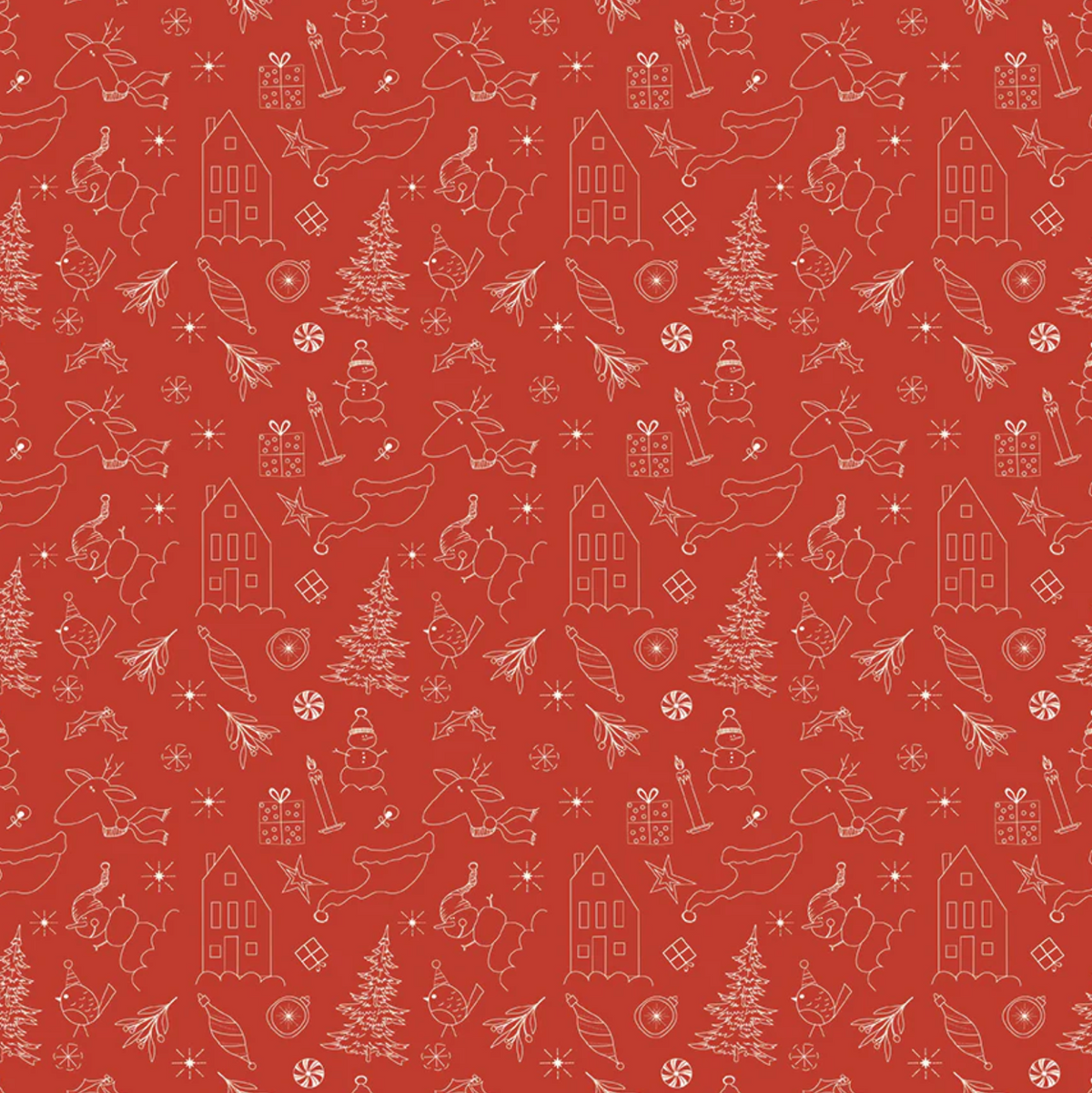 Christmas is in Town | C14742 | Doodles - Red
