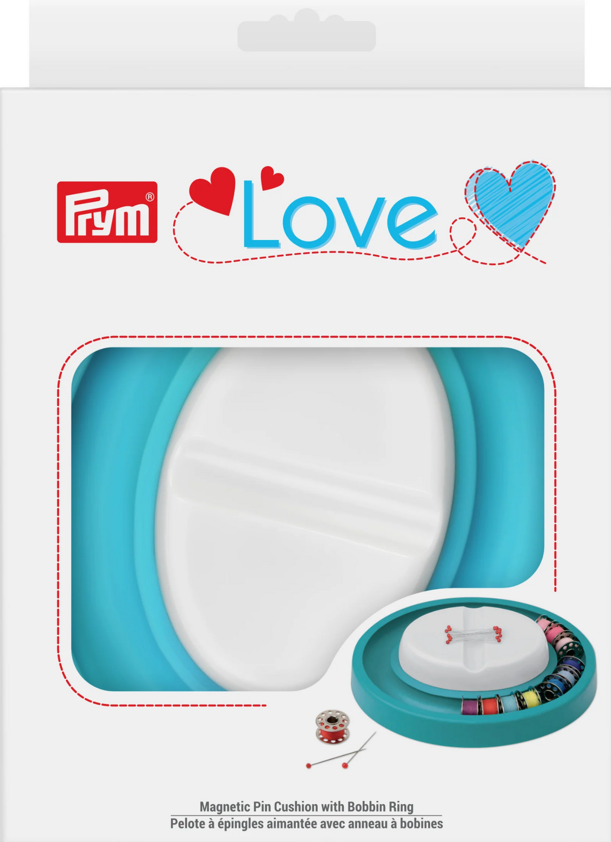 Magnetic Pincushion with Bobbin Ring