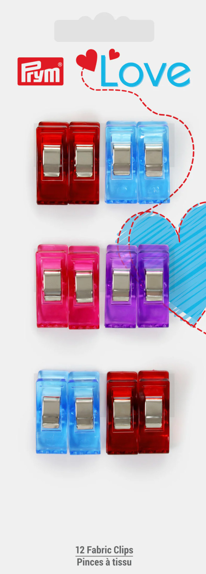 Small Fabric Clips 12 pc