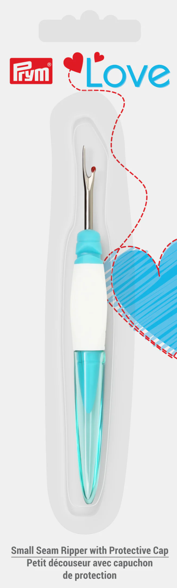 Small Seam Ripper with Protective Cap - Blue