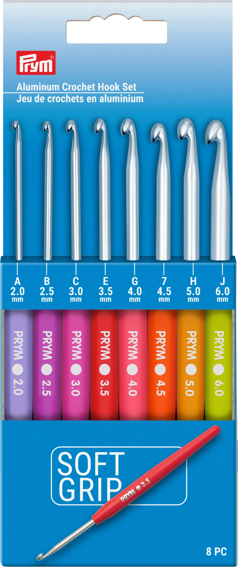 Soft Grip Aluminum Crochet Hook Set
