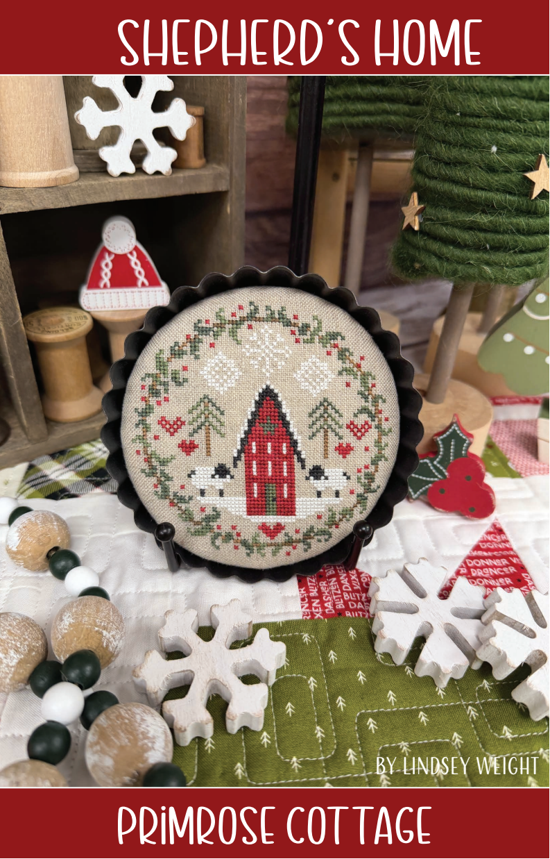 Shepherd's Home Cross Stitch by Lindsey Weight of Primrose Cottage - PDF Pattern