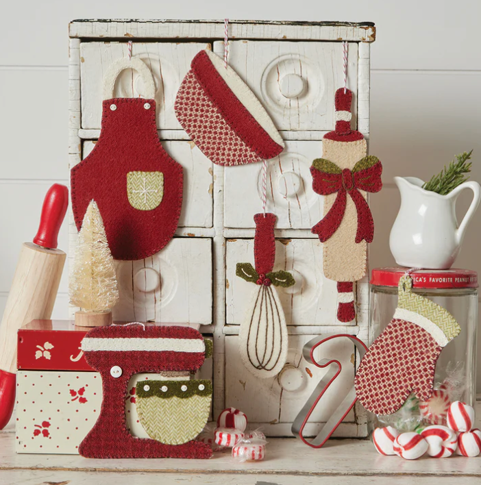 Baking Spirits Bright Ornaments Wool Applique by Buttermilk Basin  - Paper Pattern